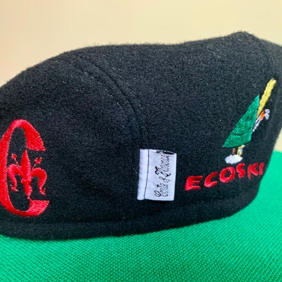 Conte of Florence Vintage Black Cabbie Newsboy Cap - Picture 3 of 11